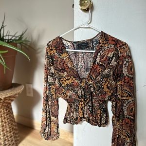 Urban Outfitters Paisley Floral Top